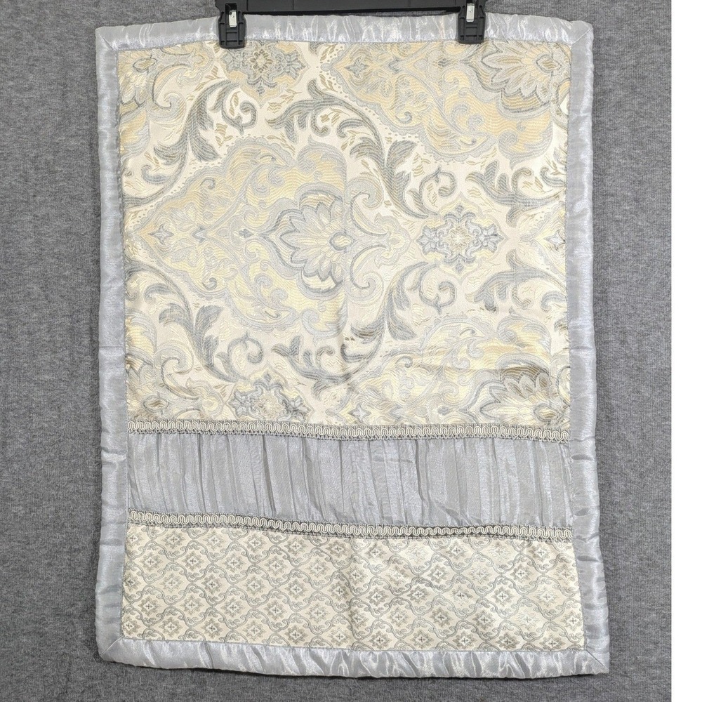 Home Expressions JCPenney Silver Gold Damask Jacquard Standard Pillow Sham